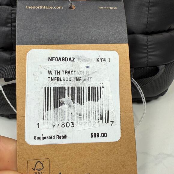 The North Face Thermoball Traction Booties Black Women's Size US 10 NEW - Picture 7 of 13